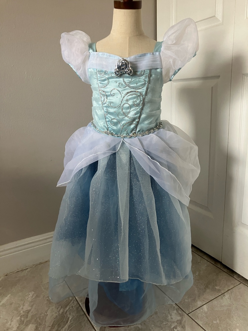 DISNEY Girls Cinderella Princess Fashion Costume Dress | 5-6